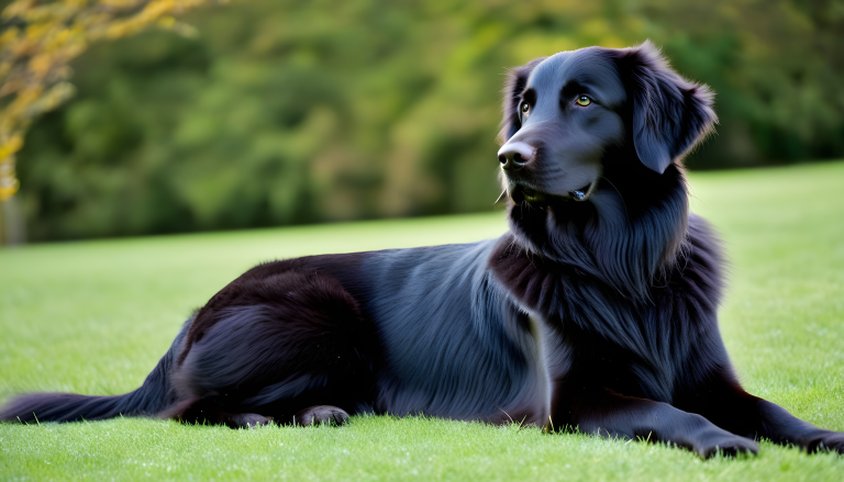 FLAT COATED RETRIEVER: A Friendly Dog